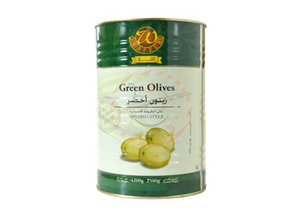 Wafeer Green Olives Large 2500gm