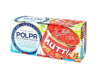 Mutti Polpa Chopped Tomatoes 3x400gm