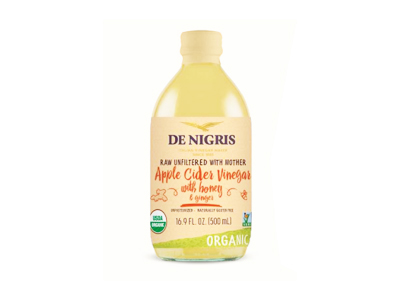 De Nigris Organic Apple Cider Vinegar With Honey And Ginger 4% Acidity 500ml