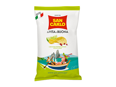 San Carlo Chips Lime and Pepper 50gm