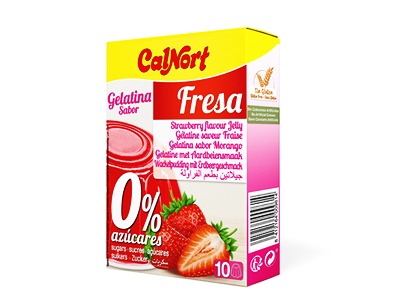 Calnort Strawberry Flavor Jelly 0% Sugar Jelly 28gm