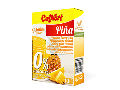 Calnort Pineapple Flavor Jelly 0% Sugar Jelly 28gm