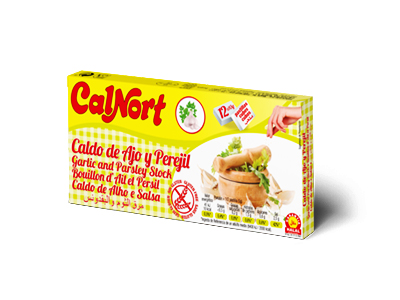 Calnort Garlic and Parsley Flavor Bouillon (12 cubes) 120gm